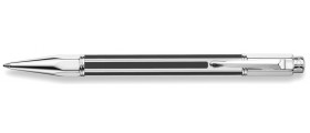 Caran d'Ache Varius Ballpoint, Chinablack, Rhodium Plated, Black Lacquer