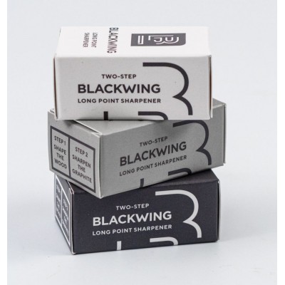 Blackwing Two-Step Long Point Pencil Sharpener, Grey