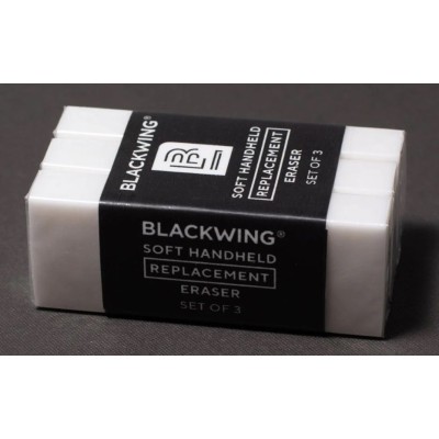 Blackwing Handheld Eraser Replacements, per pack of 3