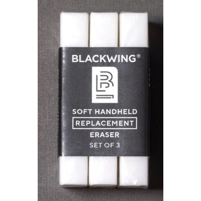 Blackwing Handheld Eraser Replacements, per pack of 3