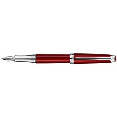 Caran d'Ache Leman Fountain Pen, Rouge Carmin