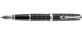 Diplomat A Plus Fountain Pen, Rhombus Guilloche Lapis Black