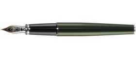 Diplomat A2 Fountain Pen, Evergreen Chrome