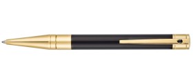 S. T. Dupont D-Initial Ballpoint, 265202, Black and Gold