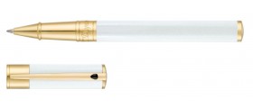 S. T. Dupont D-Initial Fountain Pen, 260206, Pearly White and Golden
