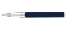 S. T. Dupont D-Initial Rollerball, 262205, Blue and Chrome