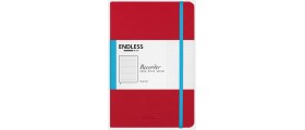 Endless Recorder Notebook, Crimson Sky, Ruled