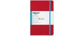 Endless Recorder Notebook, Crimson Sky, Ruled