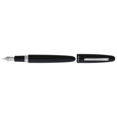 Esterbrook Estie Oversized Fountain Pen, Black, Palladium Trim
