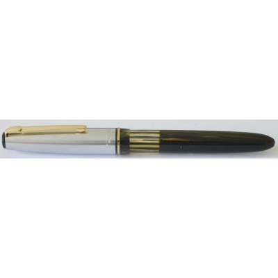 Fellowship Black Bird Eyedropper Fountain Pen, Black/Bronze