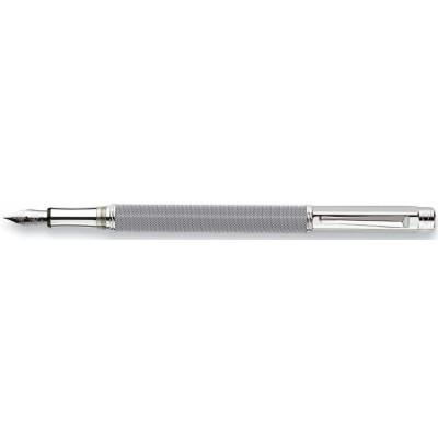 Caran d'Ache Varius Fountain Pen, Ivanhoe Silver Plated/Rhodium Coated