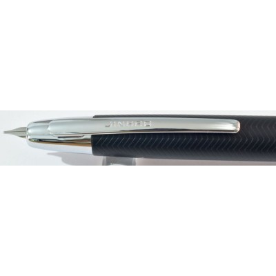 Jinhao No. 10 Fountain Pen, Black Herringbone