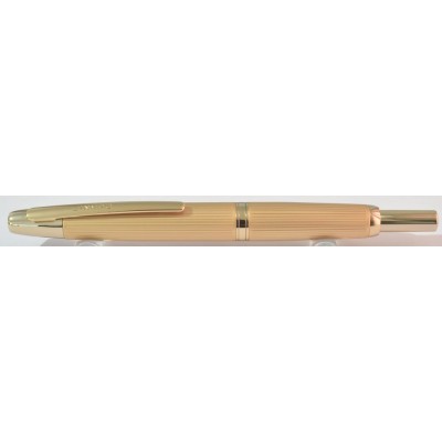 Jinhao No. 10 Fountain Pen, Satin Gold Godron