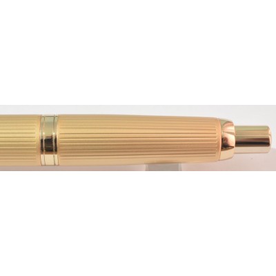 Jinhao No. 10 Fountain Pen, Satin Gold Godron