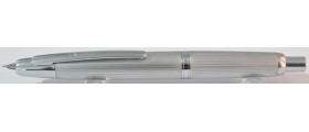 Jinhao No. 10 Fountain Pen, Satin Silver Godron