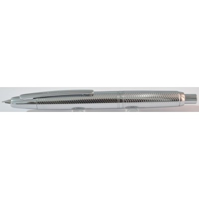 Jinhao No. 10 Fountain Pen, Silver Herringbone