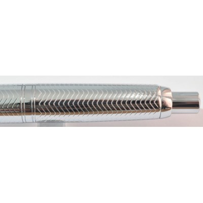 Jinhao No. 10 Fountain Pen, Silver Herringbone