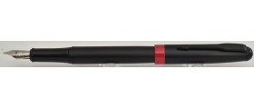Jinhao No. 75 Fountain Pen, Satin Black/Red Trim Calligraphy Pen