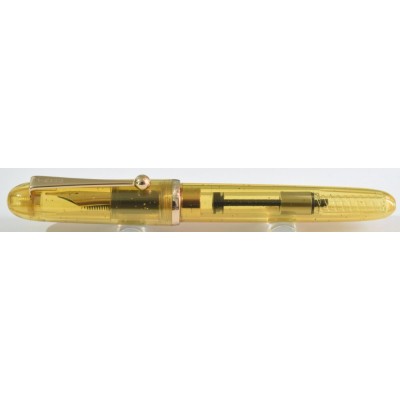Jinhao No. 9013 Mini Fountain Pen, Translucent Yellow with Heartbeat Nib