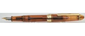 Jinhao No. 992 Demonstrator Fountain Pen, Brown, Gold Trim