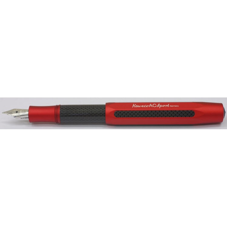 Portamine Meccanico Kaweco AC SPORT | Corpo In Alluminio E Carbonio | Rosso | Punta 0,7 Mm HB | Lunghezza 10,5 Cm - 4