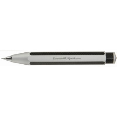 Kaweco AC-Sport Carbon Fibre Pencil, Silver