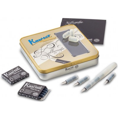 Kaweco Frosted Sport Calligraphy Set, Natural Coconut