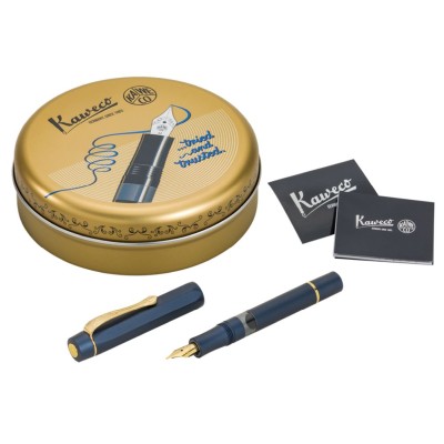 Kaweco Sport Piston Filler Fountain Pen, Navy AL, Solo