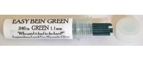 Legendary Lead Company 1.18mm Leads, "Easy Bein' Green", Green, per pack of 12