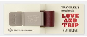 Traveler's Company (Midori) Notebook Refill 016, Pen Holder Love & Trip, Red