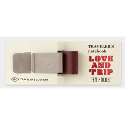 Traveler's Company (Midori) Notebook Refill 016, Pen Holder Love & Trip, Red