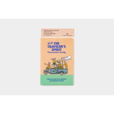 Traveler's Company (Midori) Notebook Refill, Passport Size, Clear Folder 2026