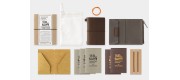 Traveler's Company (Midori) Notebook, 20th Anniversary Limited Edition Card Size Set, Brown Traveler's Company (Midori) Notebook, 20th Anniversary Limited Edition Card Size Set, Brown