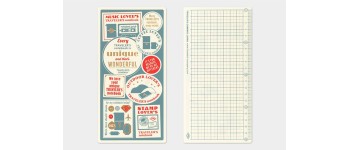 Traveler's Company (Midori) Notebook Refill, Standard Size, Plastic Sheet Underlay 2027