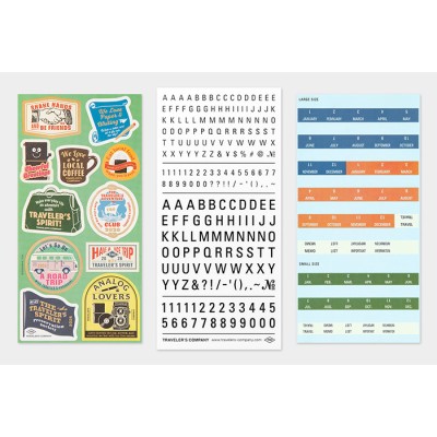Traveler's Company (Midori) Notebook Refill, Sticker Set 2026