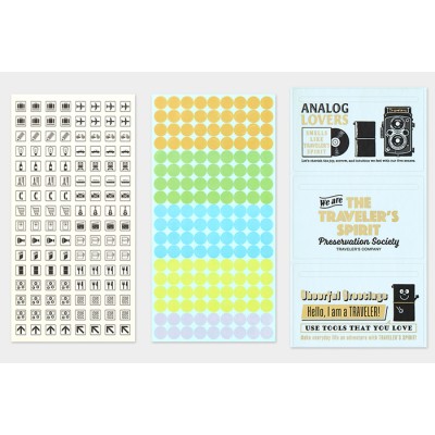Traveler's Company (Midori) Notebook Refill, Sticker Set 2026
