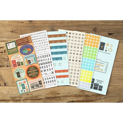 Traveler's Company (Midori) Notebook Refill, Sticker Set 2027