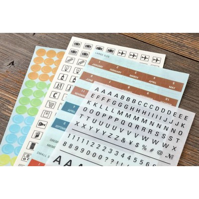 Traveler's Company (Midori) Notebook Refill, Sticker Set 2027