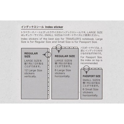Traveler's Company (Midori) Notebook Refill, Sticker Set 2027