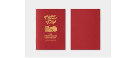 Traveler's Company (Midori) Notebook Refill, Passport Size, Love and Trip Traveler's Company (Midori) Notebook Refill, Passport Size, Love and Trip