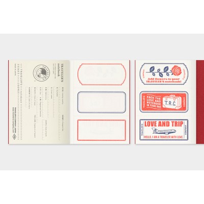 Traveler's Company (Midori) Notebook Refill, Passport Size, Love and Trip Traveler's Company (Midori) Notebook Refill, Passport Size, Love and Trip