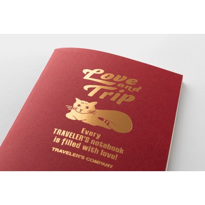 Traveler's Company (Midori) Notebook Refill, Passport Size, Love and Trip Traveler's Company (Midori) Notebook Refill, Passport Size, Love and Trip