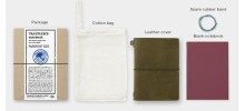 Traveler's Company (Midori) Notebook, Passport Size, Olive