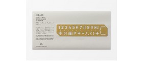 Traveler's Company (Midori) Brass Bookmark Stencil, Numbers