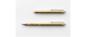 Traveler's Company (Midori) Brass Fountain Pen, Brass