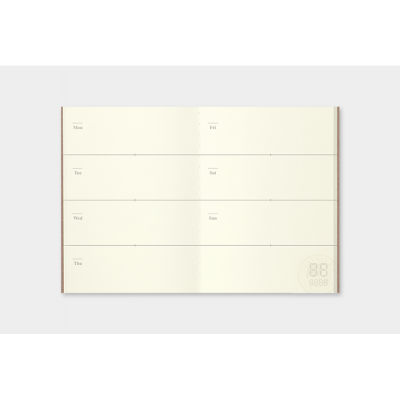 Traveler's Company (Midori) Notebook Refill, Passport Size, 007 Free Diary (Weekly)