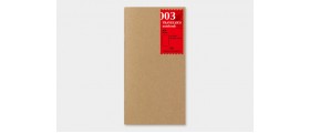 Traveler's Company (Midori) Notebook Refill, Standard Size, 003 Plain Notebook