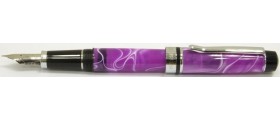 Monteverde Prima Fountain Pen, Purple/White Swirl
