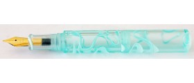 Moonman Wancai Fountain Pen, Turquoise Swirl Demonstrator