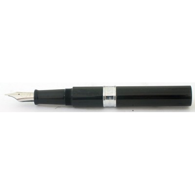 PenBBS No. 471 Pocket Eyedropper Convertible Fountain Pen/Ink Rollerball, Black